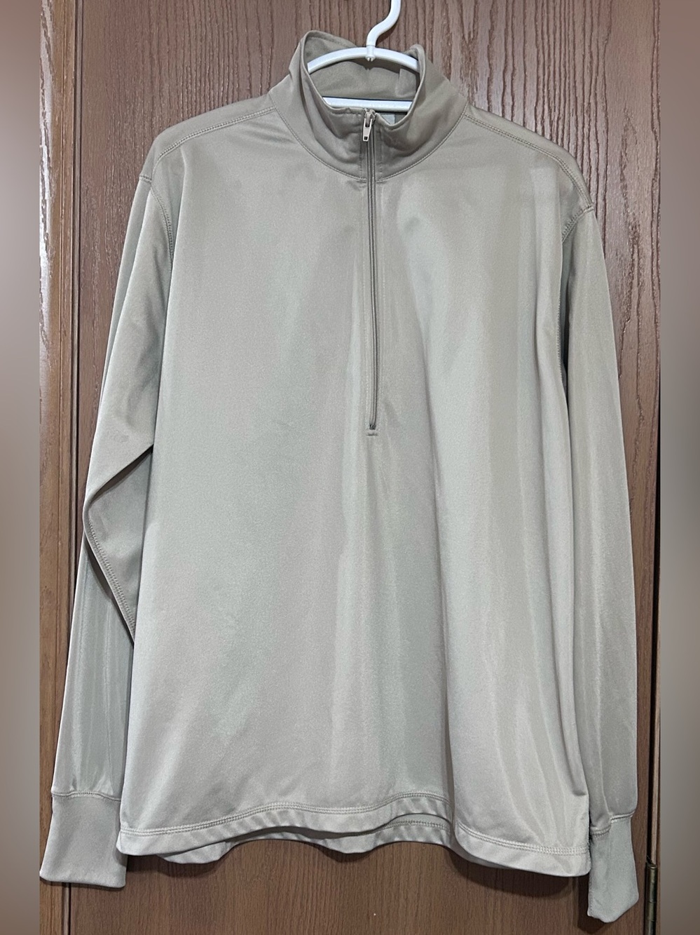Men's 1/4 Zip Mock Neck Pullover Polyester Shirt L Active Force SP0100